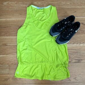ATHLETA Wick It Good Workout Tank Top in Neon Yellow